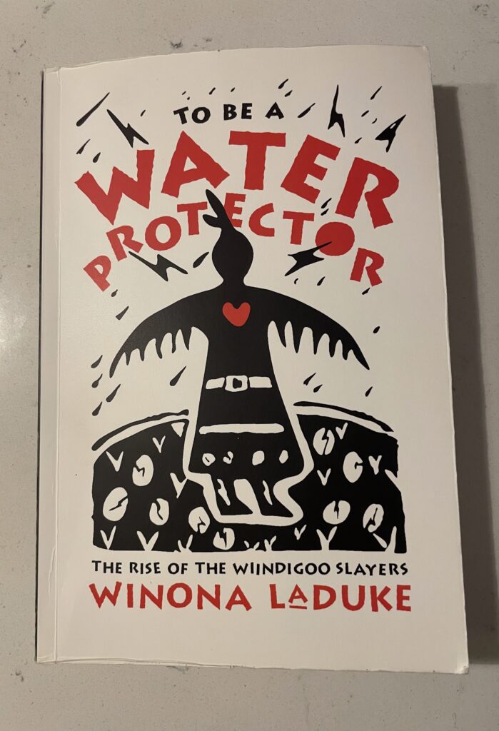 a book, To Be A Water Protector by Winona LaDuke.