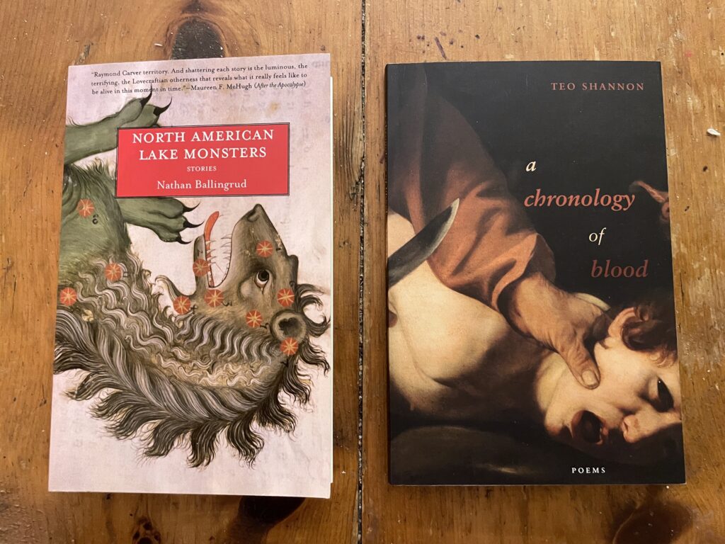 North American Lake Monsters by Nathan Ballingrud and a chronology of blood by Teo Shannon