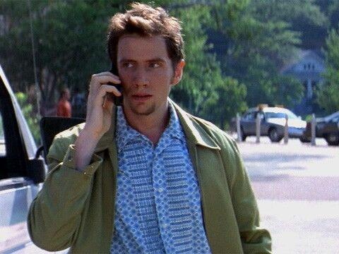 Jamie Kennedy as Randy in Scream 2, talking on a phone