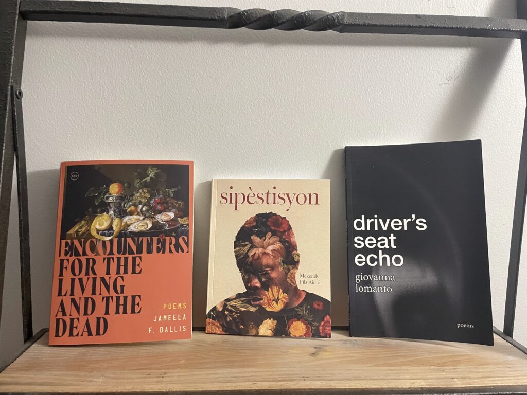 Encounters For The Living And The Dead by Jameela F. Dallis, Sipèstisyon by Mckendy Films-Aimé, and driver seat echo by Giovanna Lomanto